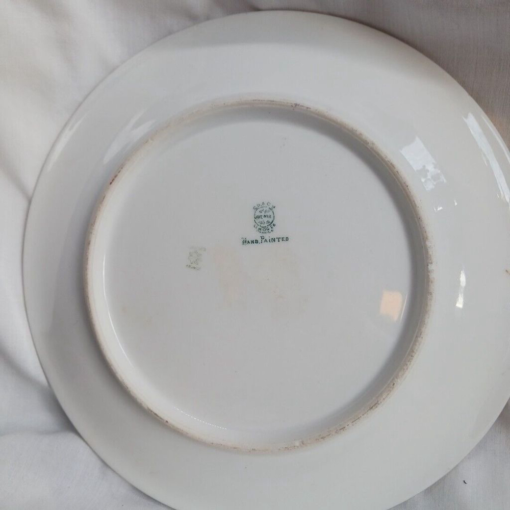 Limoges Lagarde Hand Painted Blackberries Porcelain Plate 9 Inch - Picture 6 of 8